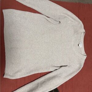 Market & Spruce Light Beige Crew Neck Sweater